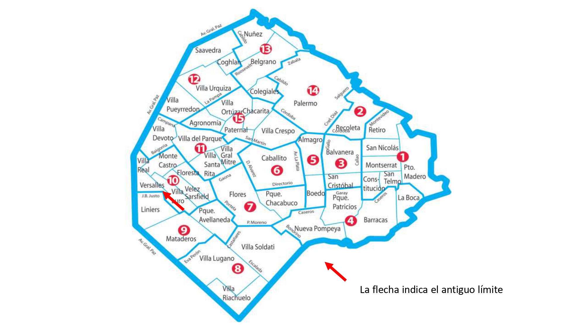 El absurdo límite geográfico del barrio de Liniers