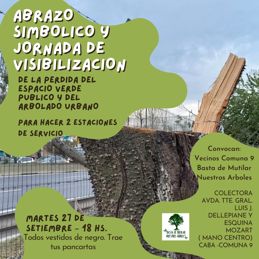 Protesta contra la tala de árboles en Parque Avellaneda – Cosas de Barrio